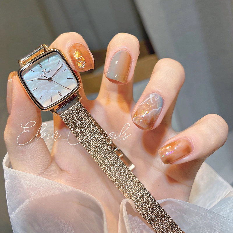 天王珍珠母贝小方表31235小表盘 天王国产腕表