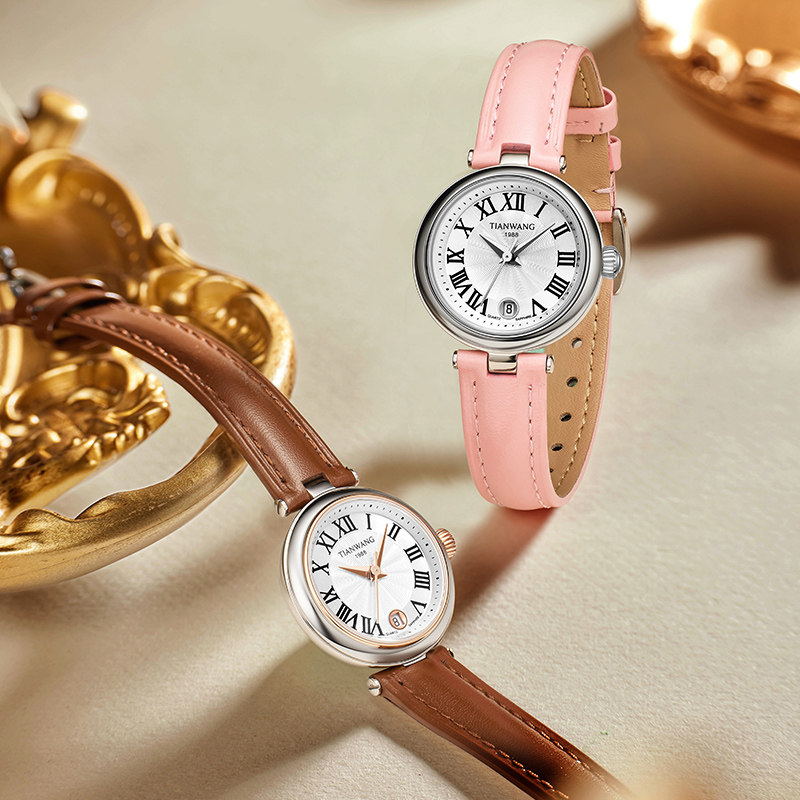 天王星辰系列罗马数字31320小女表 天王国产腕表