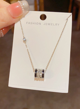 小蛮腰吊坠项链小众设计