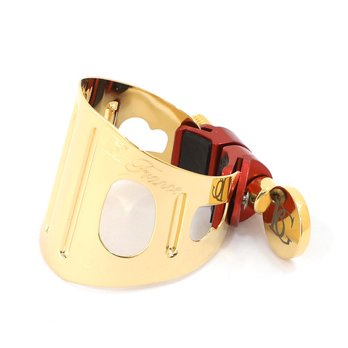 BG中音萨克斯金属卡镀金镀银玫瑰金单簧管黑管胶木笛头卡子次中音 - 图0