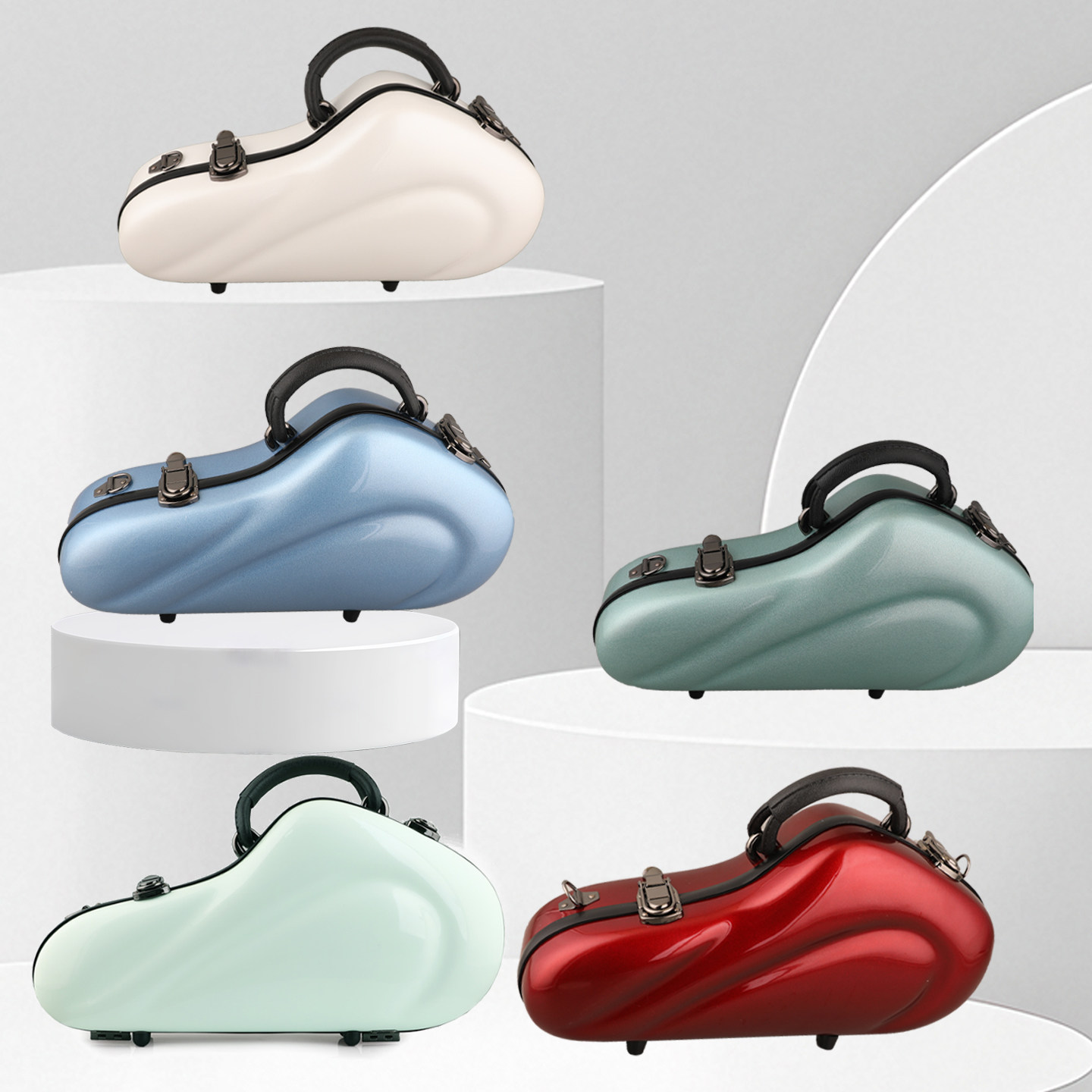 雨晨乐器高音萨克斯直管弯管玻璃钢金属漆箱包彩色手提箱单肩降B,淘宝优惠券,粉丝福利购,淘宝优惠卷