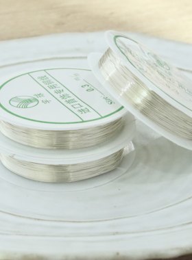 进口14k包金【铜丝线圈】diy手工绕线材料首饰品发簪专用保色铜线