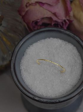 钛钢戒指 洗手可戴 百搭极细素圈批花戒指女小众设计指环手饰