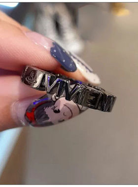 西太后新款字母情侣戒指可刻字