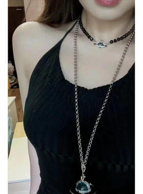 西太后薇薇安土星30mm珠项链