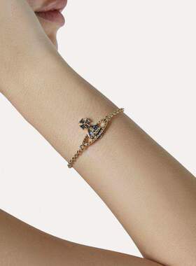 西太后新款铆钉闪石土星手链