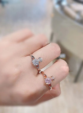 西太后薇薇安土星四爪钻戒