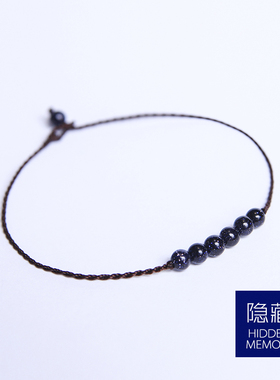 【隐藏诉情】蓝砂石女极细手链
