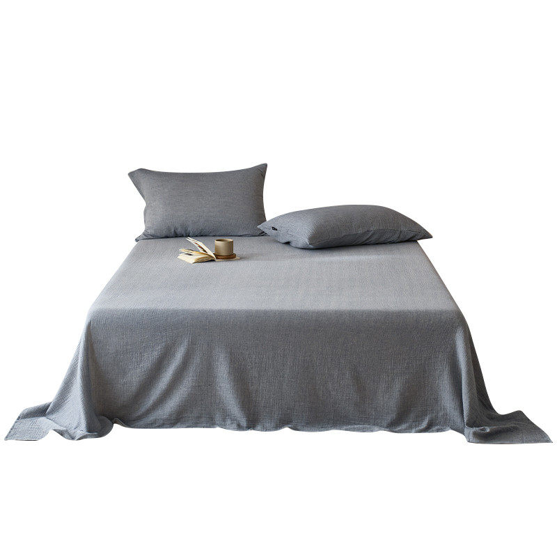 A类全棉双层皱皱纱床单单件100纯棉水洗棉被单人民宿舍榻榻米炕单,淘宝优惠券,粉丝福利购,淘宝优惠卷