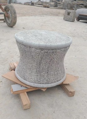 花岗岩柱墩石青石仿古柱础石空心柱顶底座大理石柱脚石圆石墩