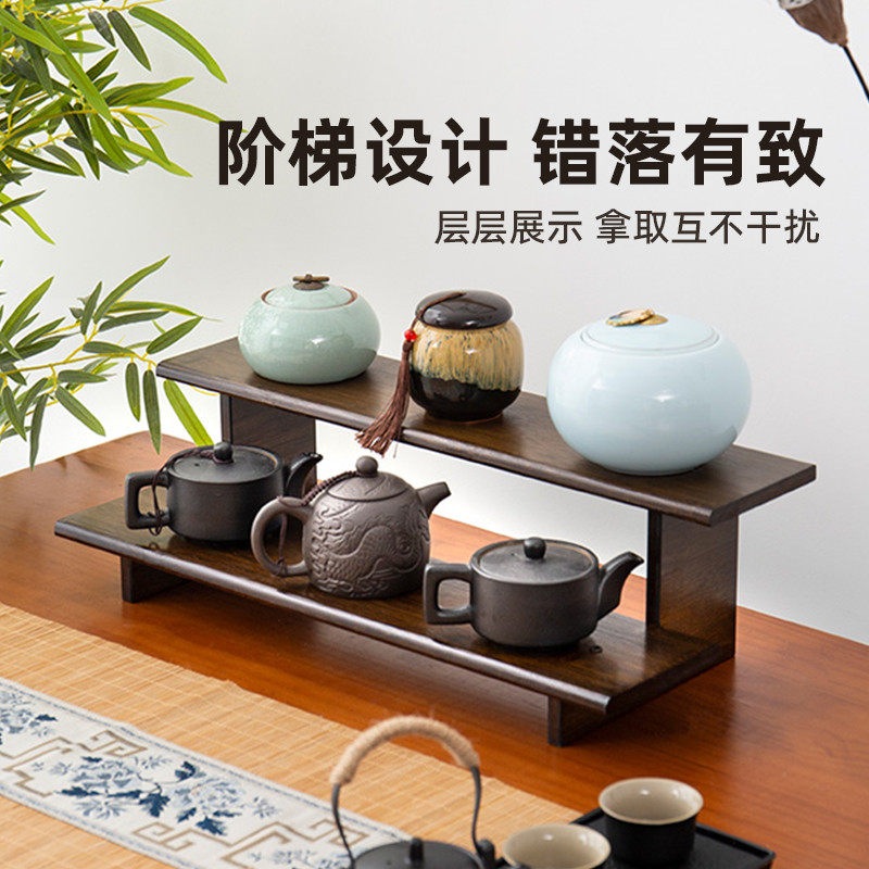 Bogu rack Non-solid wood Chinese tea set storage rack Duobaoge tea room storage rack 2025 new tea cup display rack