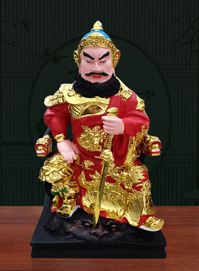 适用五道爷神像居家供奉树脂工艺品摆件武道圣君五道大神五道将军
