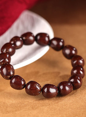 适用紫金鼠光珠菩提手串女款正品国风文玩枣珠菩提子手链男款老料