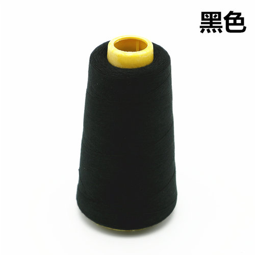 宝塔线缝纫机线包套被202线手缝线高速涤纶牛仔粗线黑白彩色家用 - 图2