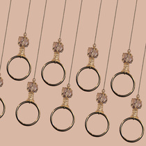 Clothing Store Rings Bead Chain Hooks Display Rack Hanging Clothes Rack Wall Positive Side Hanging Boom Woman Clothing Store Hanging Shelf