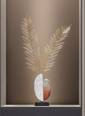 创意水晶球琉璃福鹿花瓶轻奢摆件