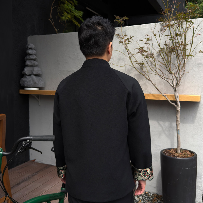 墨存三重门新款秋冬中式毛呢高级感保暖外套短款夹克男士立领国风,淘宝优惠券,粉丝福利购,淘宝优惠卷