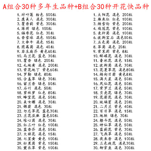 花种子大全合集四季种易活阳台盆栽花卉种籽组合套餐花籽花子包邮 - 图0