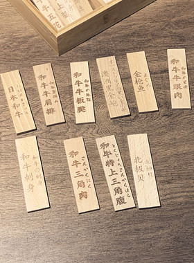 海鲜标签牌牛肉部位展示牌