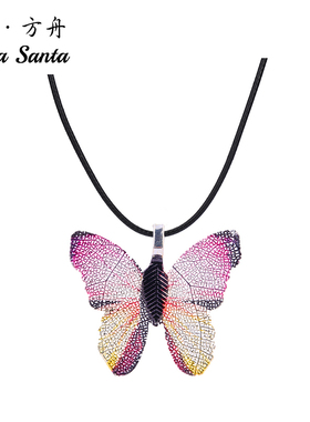 蝴蝶简约大方风学生森系锁骨链