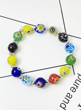 手工手链琉璃自行设计可爱男女