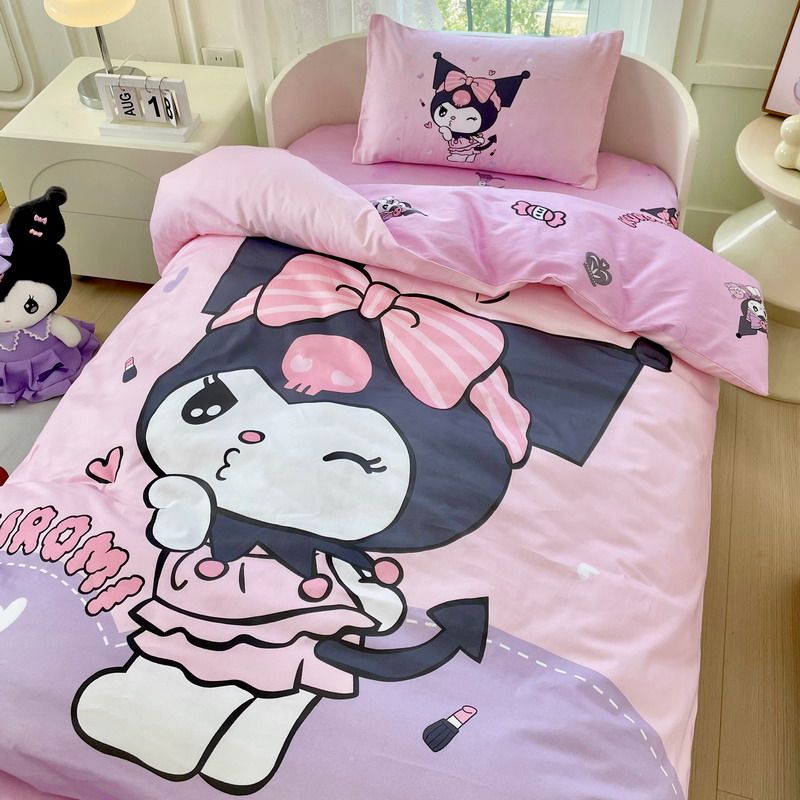 库洛米幼儿园被子三件套全棉被褥六件套宝宝午睡婴入园儿童床品,淘宝优惠券,粉丝福利购,淘宝优惠卷