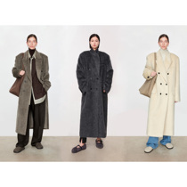 CHICJOC Italy rare ALPACA extra-long fur Classic must be lost to the main wind long profile suit Grand coat