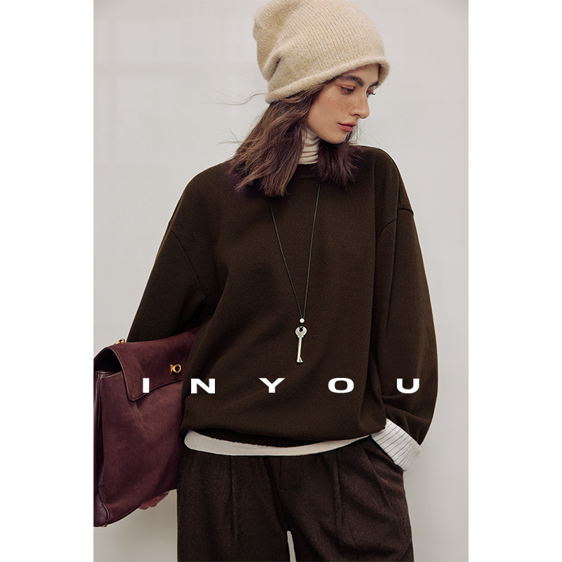 因由 秋冬ROW松紧阔腿裤休闲圆领套头卫衣时尚套装女秋冬二件套,淘宝优惠券,粉丝福利购,淘宝优惠卷