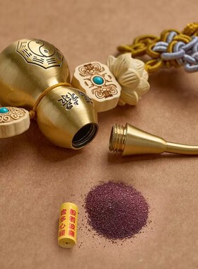 五帝钱门对门纯铜葫芦挂件大门对卧室洗手间吉祥结莲花铜钱挂件