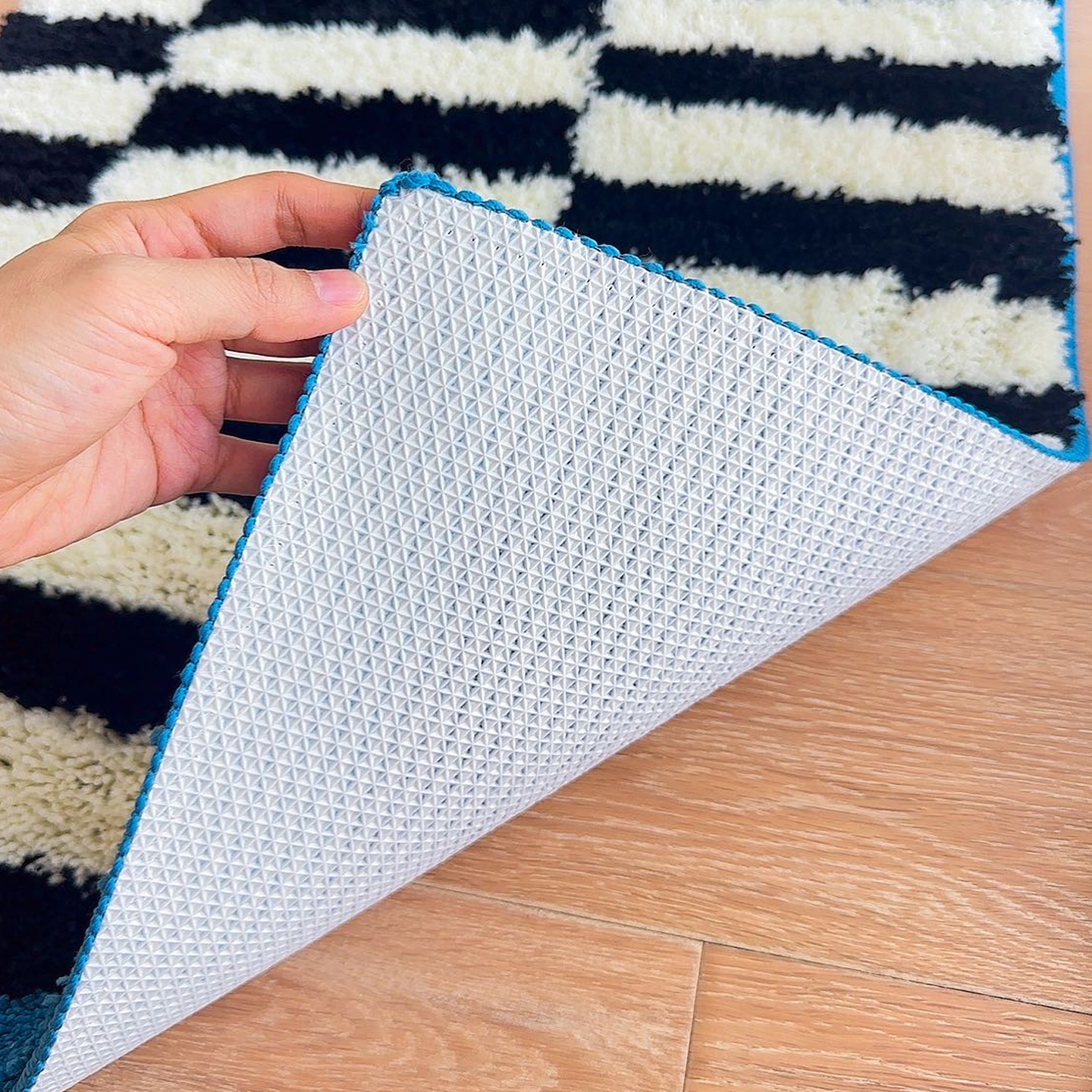 原创包豪斯地毯卧室客厅地垫新款中古风长条加厚毛毯房间床边毯垫