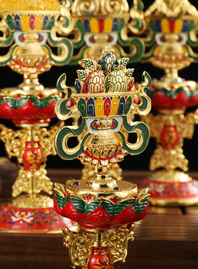 藏式摆件合金彩绘吉祥