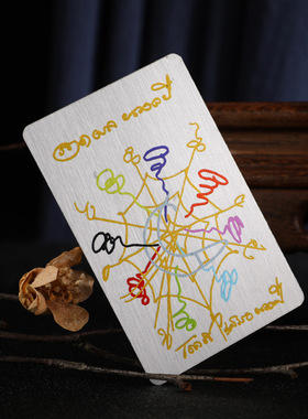 泰国特色卡牌 阿赞初玛哈劈朗泽度金蜘蛛网 招米 吉祥平安随身卡