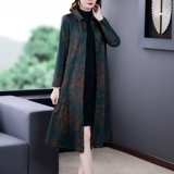 Плащ для матери, куртка, осенний лонгслив, коллекция 2021, для среднего возраста, большой размер