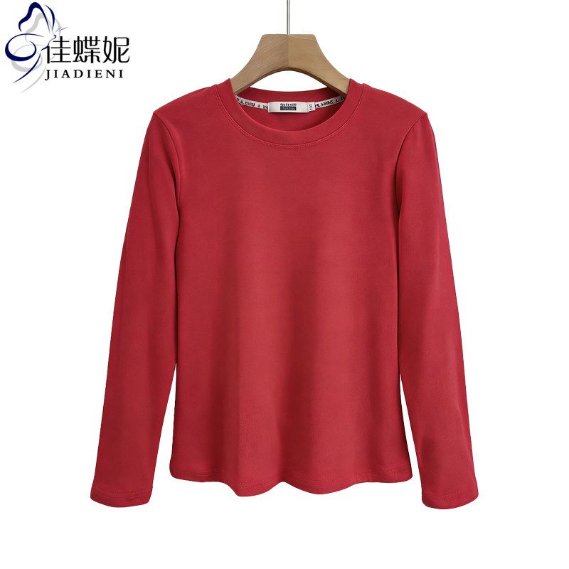 欧货长袖T恤女打底衫2026秋冬内搭新款百搭纯棉圆领上衣,淘宝优惠券,粉丝福利购,淘宝优惠卷