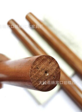 红贵宝擀面杖大号酸枝木擀面杖鸡翅木手擀面面棍黑檀木饺子皮面杖