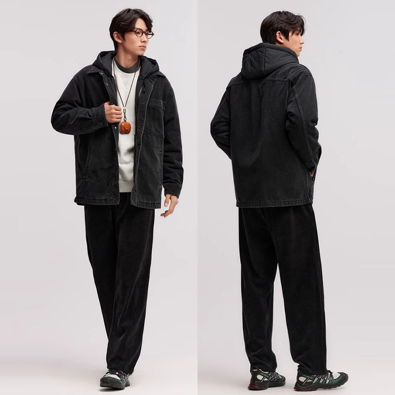 商场同款森马棉服男牛仔外套三合一夹棉内胆冬季新款两件套防水潮,淘宝优惠券,粉丝福利购,淘宝优惠卷