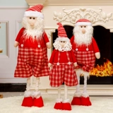 Рождественские украшения, выдвижной рождественский олень, рождественские подарочные украшения, елка, окно, расположение сцены, украшения в виде лося