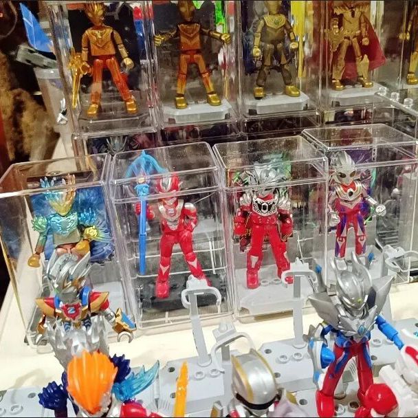 透明亚克力收纳盒布鲁可手办收纳盒无限盲盒玩具奥特曼防尘展示盒 - 图0