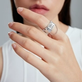 omto Поролоновое детское кольцо для влюбленных, коллекция 2022, серебро 925 пробы, простой и элегантный дизайн