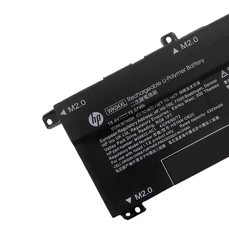 适用惠普光影精灵 7 8 Victus Pro暗影9 TPN-Q263/Q264电池WK04XL - 图0