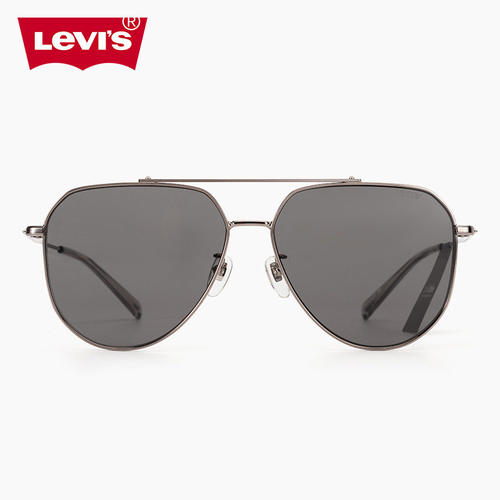LEVI'S李维斯2026新款太阳镜双梁飞行员开车防晒偏光墨镜男LV7175 - 图1