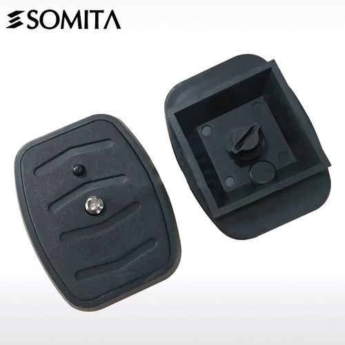 SOMITA 支架手机夹快装板云台电池配件自拍直播桌面专用可旋转横竖双面多功能式带双接口 - 图0