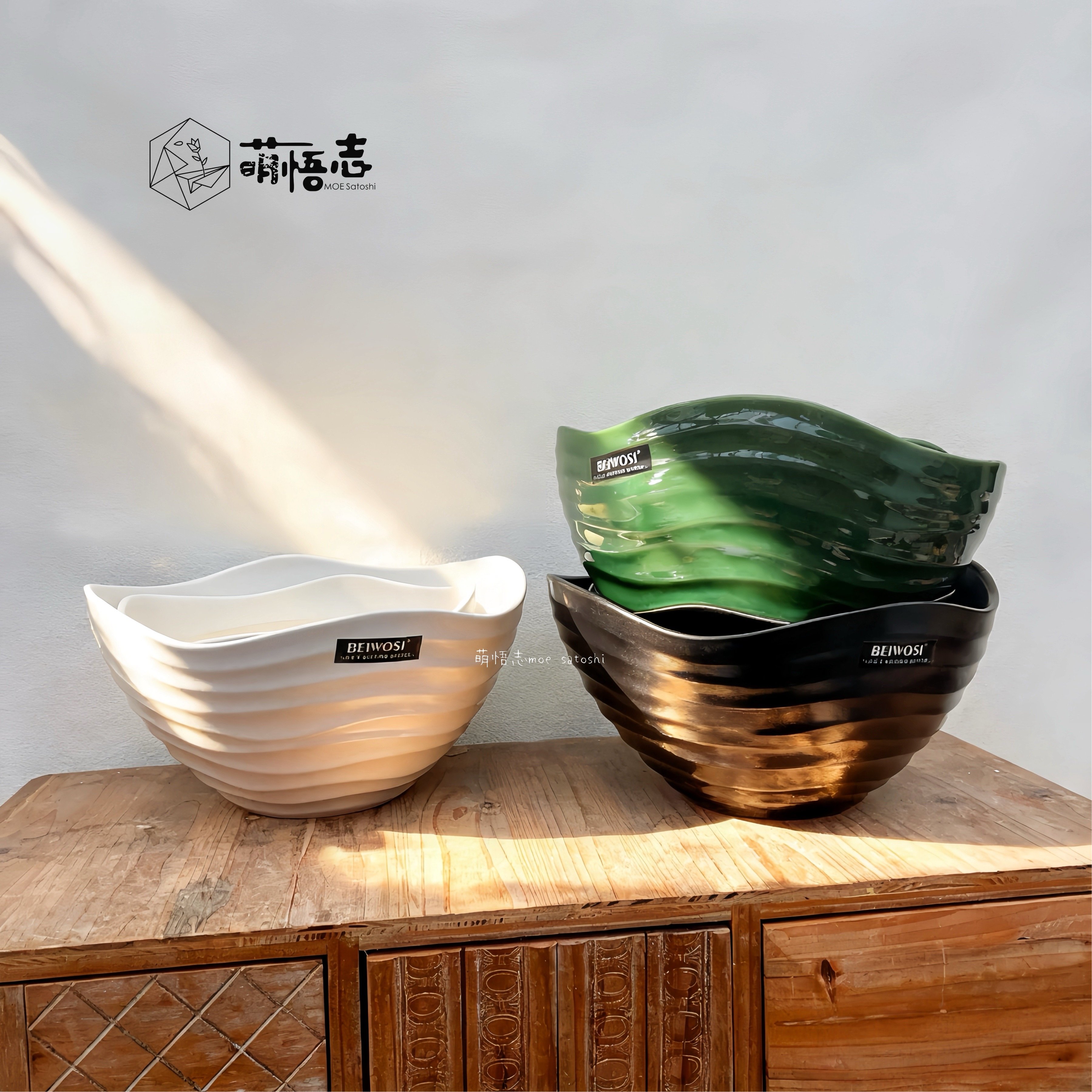 景德镇陶瓷花盆北欧风大口径手捏蝴蝶兰组合专用桌面客厅盆栽清仓,淘宝优惠券,粉丝福利购,淘宝优惠卷