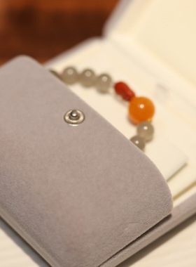 珠宝首饰盒手链手镯戒指盒圆角绒布饰品收纳项链盒包装收纳盒