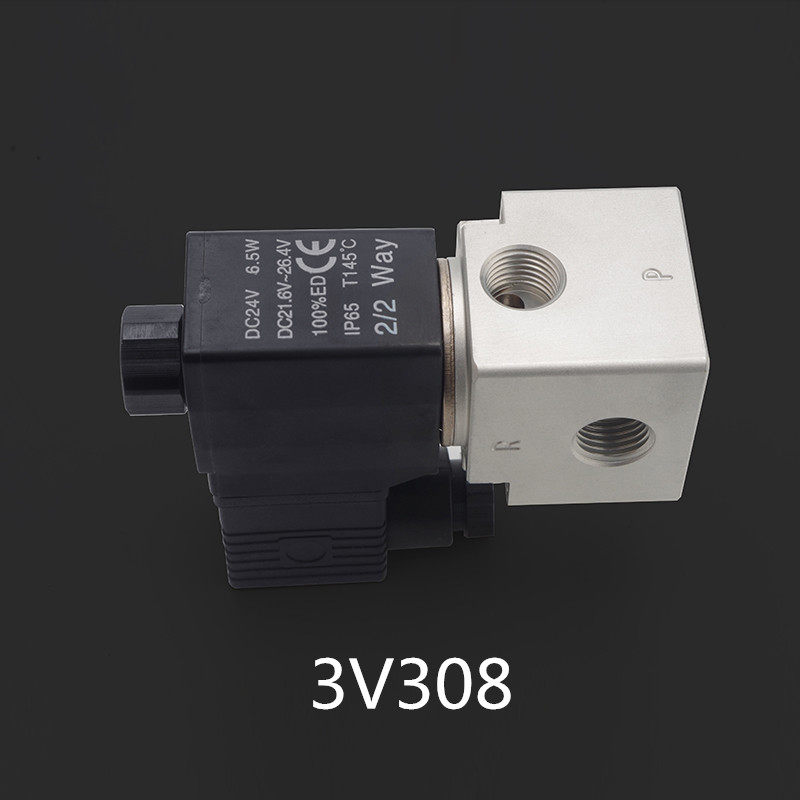 亚德客二位三通直动式电磁阀3V206NCA 3V308 3V208NCB 3V2-08N0A_虎窝淘