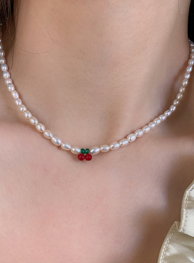 天然珍珠女手工串珠项链