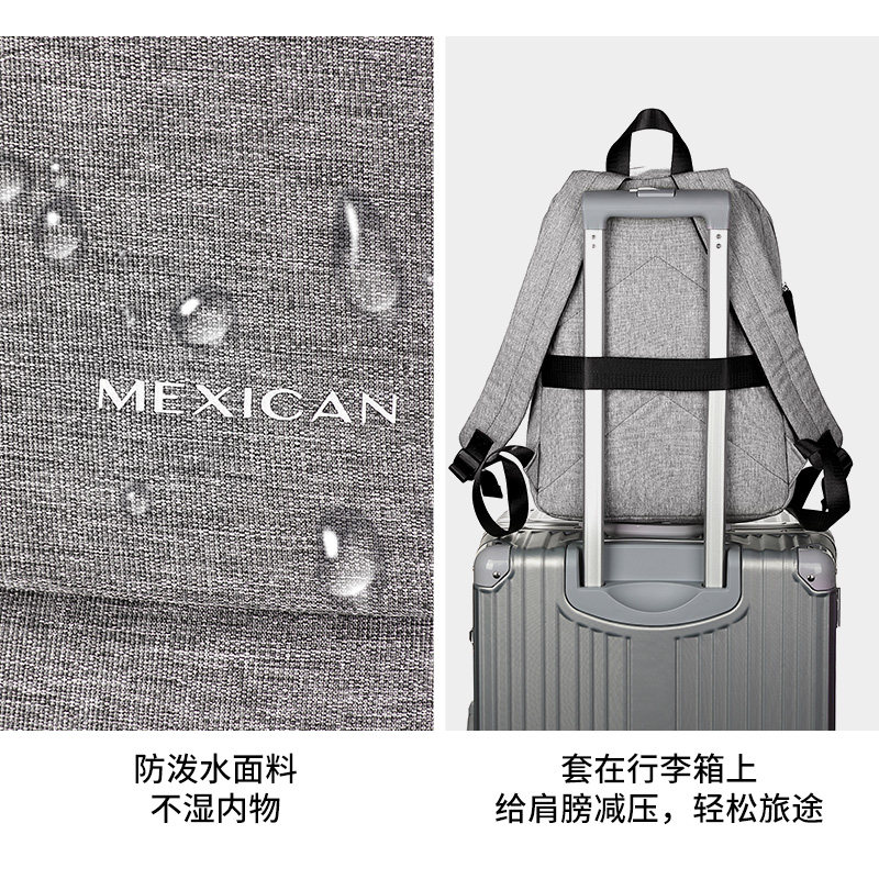  稻草人男包双肩背包