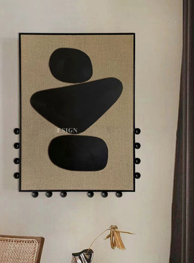 高级中古风立体手绘卧室玄关挂画