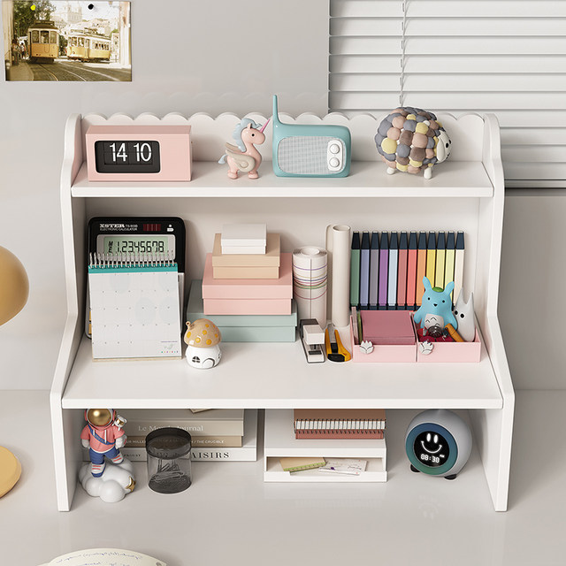 Desktop storage rack student dormitory elevated ins