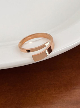 韩版ins小众设计戒指可调节指环